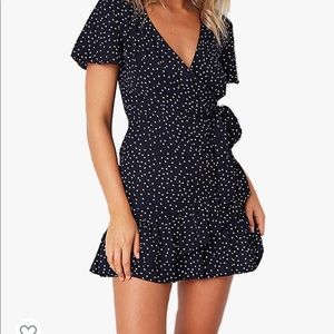 Navy blue summer dress